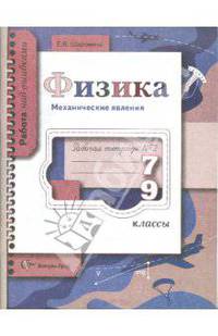 Физика. Механические явления. 7-9 классы. Рабочая тетрадь №2 для общеобразовательных учреждений