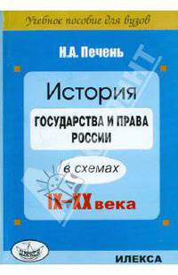 История государства и права россии в схемах. XIX - XX века. учебное пособие для вузов