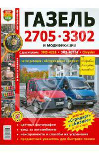 Газель 2705, 3302 с двигателями УФХ-4216, ЗМЗ-40524, Chrysler. Эксплуатация, обслуживание, ремонт