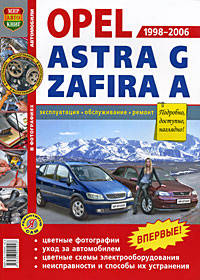 OPEL ASTRA G & ZAFIRA выпуск 1998-2005 г г. бензин Руководство по ремонту и эксплуатация