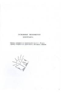 Основные положения контракта