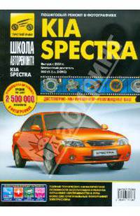 KIA Spectra с 2004 г. бензиновый двигатель 1,6 л. Руководство по эксплуатации, техническому обслуж.