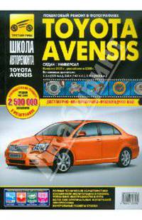 Toyota Avensis с 2003 - 2006 год, бензиновый двигатель 1.8; 2.0; 2.4. Черно-белые фото. Руководство по ремонту