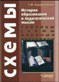 История образования и педагогической мысли. Таблицы, схемы, опорные конспекты. Учебное пособие
