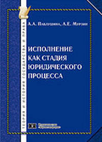 Исполнение как стадия юридического процесса: Монография - ('Теория и история государства и права')