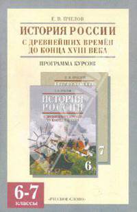 История России с древнейших времен до конца XVIII века. Программа курсов. 6-7 классы