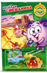 Веселая смешанина. Книжка с магнитной мозаикой