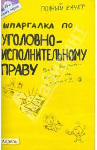 Шпаргалка по уголовно-исполнительному праву: Ответы на экзаменационные билеты (№ 45)