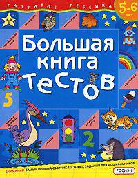 Большая книга тестов: Для детей 5-6 лет (худ. Богачев С.В.).