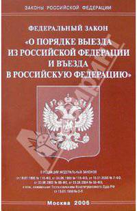 О порядке выезда из РФ и въезда в РФ (Омега-Л). ФЗ в ред. от 29.06.2004 г. № 58-ФЗ