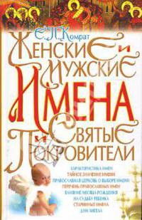 Женские и мужские имена и святые покровители.