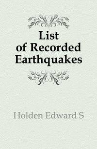 List of Recorded Earthquakes