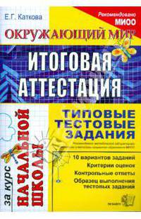 Итоговая аттестация за курс начальной школы. Окружающий мир. Типовые тестовые задания. ФГОС
