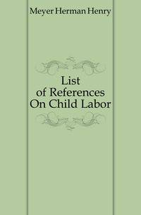 List of References On Child Labor