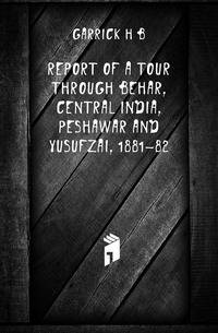 Report of a Tour Through Behar, Central India, Peshawar and Yusufzai, 1881-82