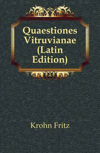 Quaestiones Vitruvianae (Latin Edition)