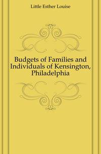 Budgets of Families and Individuals of Kensington, Philadelphia