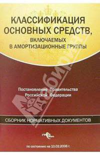 Классификация основных средств, включаемых в амортизационные группы