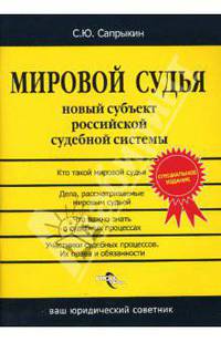 Мировой судья. Новый субъект российской судебной системы