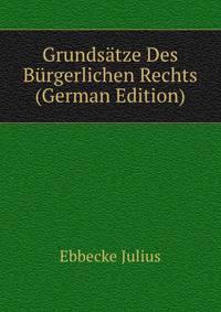Grundsaetze Des Buergerlichen Rechts (German Edition)