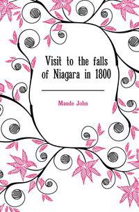Visit to the falls of Niagara in 1800