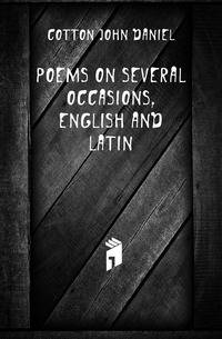 Poems on several occasions, English and Latin
