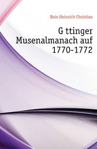Goettinger Musenalmanach auf 1770-1772