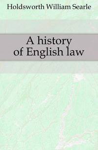 A history of English law