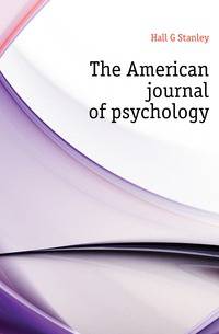 The American journal of psychology