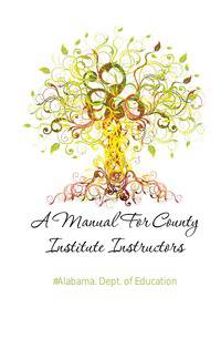 A Manual For County Institute Instructors