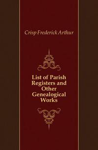 List of Parish Registers and Other Genealogical Works