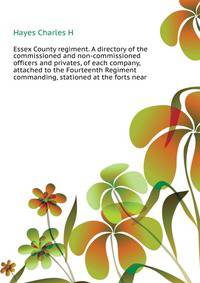 Essex County regiment. A directory of the commissioned and non-commissioned officers and privates, of each company, attached to the Fourteenth Regiment ... commanding, stationed at the forts near