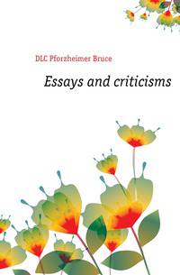 Essays and criticisms