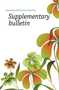 Supplementary bulletin