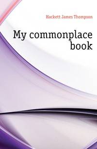 My commonplace book