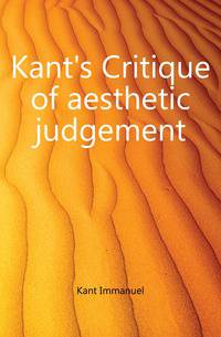 Kant's Critique of aesthetic judgement