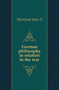 German philosophy in relation to the war