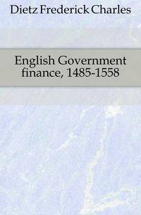 English Government finance, 1485-1558