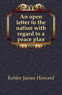 An open letter to the nation with regard to a peace plan