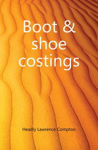 Boot &amp; shoe costings