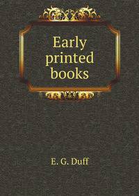 Early printed books