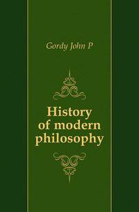 History of modern philosophy