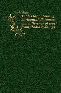 Tables for obtaining horizontal distances and difference of level, from stadia readings