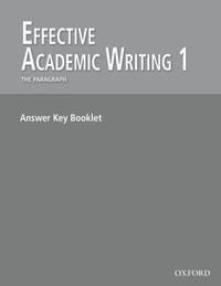 Effective Academic Writing: Answer Key 1: Answer Key 1