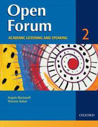 Open Forum: Academic Listening and Speaking