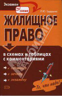 Жилищное право в схемах и таблицах с комментариями