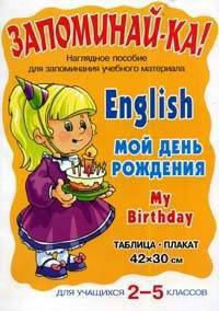 Мой день рождения. Наглядное пособие для запоминания учебного материала. 2-5 классы. Таблица-плакат