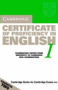 Cambridge Certificate of Proficiency in English 1 Audio Cassette Set (2 Cassettes): Examination papers from the University of Cambridge Local Examinations Syndicate
