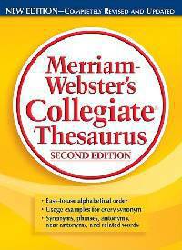 Merriam-Webster's Collegiate Thesaurus, Second Edition