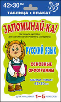 Запоминай-ка! Русский Язык.Основные орфограммы.Для уч-ся 1-5кл. (Литера)